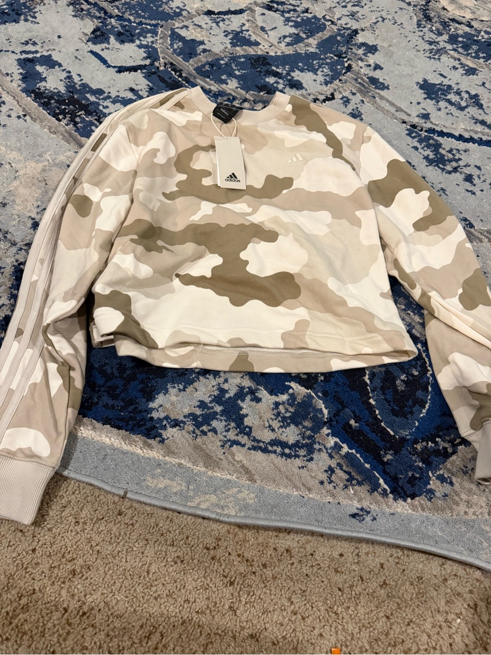 NWT Adidas Camo Sweatshirt women's ladies small